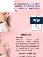 Deteksi Dini Komplikasi Kehamilan, Persalinan & Persalinan