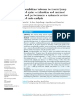 Correlations Between Horizontal Jump and Sprint Acceleration and Maximal Speed Performance