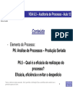 VDA 6.3 - Aula 12 - P6.5 - Eficácia-Eficiência