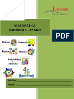 4 Ano Caderno 1 Matematica 2021