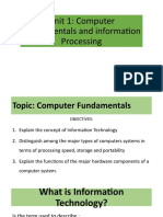 Unit 1 Computer Fundamentals