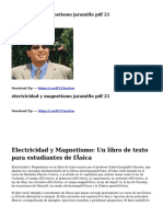 Electricidad Y Magnetismo: Un Libro de Texto para Estudiantes de Fãsica