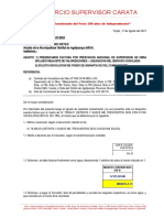 Carta 010-PRESENTA FACTURA ADICIONAL SUPER CARATA A MDA