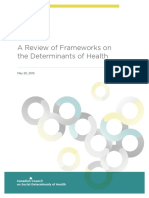 Canadian Council 2015 - Review of SDOH Frameworks