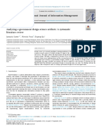 Analyzing E-Government Design Science Artifacts - A Systematic Literature Review