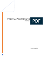 Introdução À Política Internacional: Caderno de Monitoria