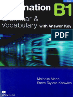 Destination B1 Grammar and Vocabulary With Answer Key