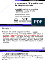 AE - 1.3b Frequency Response of CE Amplifier, Three Frequency Bands