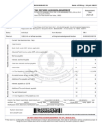 Indian Income Tax Return Acknowledgement: Acknowledgement Number:924503630310723 Date of Filing: 31-Jul-2023