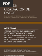 MF0973: Grabación de Datos: T4: Aplicación de Técnicas Mecanograficas en Teclados Numericos de Terminales Informáticos