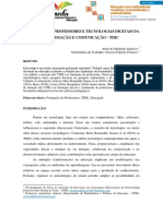 Formação de Professores e Tecnologias Digitais