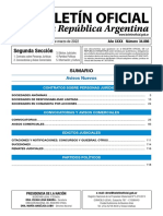 Boletin Oficial Segunda Seccion.