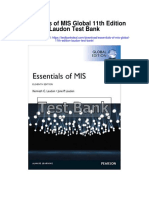 Essentials of Mis Global 11th Edition Laudon Test Bank