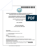 Juzgado Pluripersonal de Primera Instancia de Trabajo y Prevision Social, Expediente Iniciado Hasta La Plica