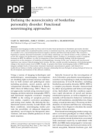 Defining The Neurocircuitry of Borderline