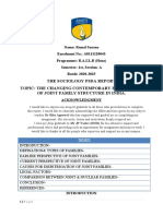 Changing Perspective of Joint Family