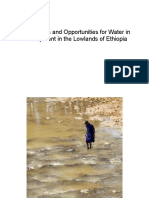 Challenges and Opportunities For Water in Development in The Lowlands of Ethiopia