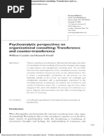 Psychoanalytic Perspectives On Organizat