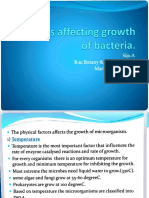 Factor Affecting Growth of Bacteria