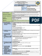 School Grade Level Quarter Learning Area Section and Time Date