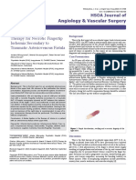 Therapy For Necrotic Fingertip Ischemia Secondary To Traumatic Arteriovenous Fistula