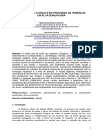 Acolhimento e Escuta No Processo de Trabalho