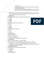 MCQs of Mock Test EVS - 3