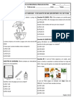 Atividade de Matemática para o Saeb 2023 - 5º Ano