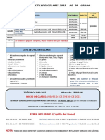 Lista de Utiles 9º Grado