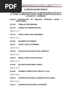 Especificaciones Tecnicas SS - Hh. y Pozo Septico Percolador