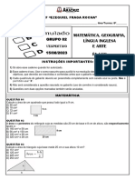 Simulado G2 - 2º Trim - 8º Vesp