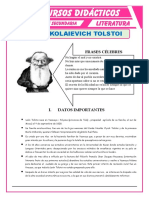 Liev Nikolaievich Tolstoi para Tercero de Secundaria