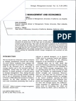 1991 - Rumelt & Teece - Strategic Management and Economics