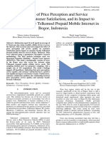 The Effect of Price Perception and Service Quality On Customer Satisfaction, and Its Impact To Customer Loyalty Telkomsel Prepaid Mobile Internet in Bogor, Indonesia