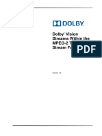 Dolby Vision Bitstreams in Mpeg 2 Transport Stream Multiplex v1.2