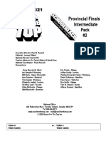 Provincial Finals Intermediate: Pack #2