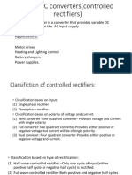 AC To DC Converters (Controlled Rectifiers) : Applications