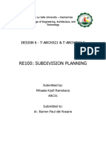 Re100 - Subdivision Planning