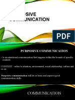 Purposive Communication