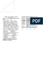 Written Test in English - Grade 9: I. Choose A, B, C, D To Complete The Following Sentences (6M)