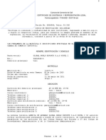 Cámara de Comercio de Cali Certificado de Existencia