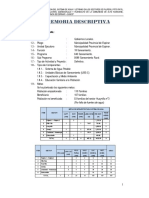 Memoria Descriptiva