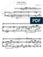 Claudio Santoro - SONATINA para Oboe e Piano-Score - and - Parts