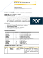 Ruta 16 Unidad de Aprendizaje Agosto Del 21 Al 1 de Set