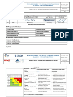 Risk Assessment Installation of Aluminium Cladding Work For Ducting & Piping.