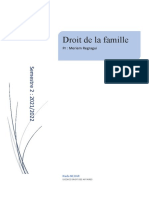 Droit de La Famille Et Patrimonial