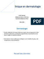 PR GOURINE Sémiologie 2020-2021 Examen Clinique en Dermatologie - Lésions Élémentaires