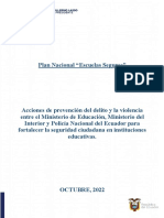 Acciones de Prevencion Plan Nacional Escuelas Seguras