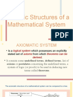 Axiomatic Structures