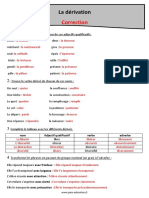 Correction Mots Dérivés